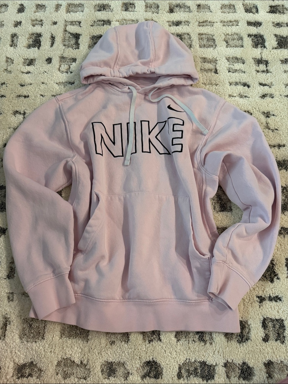 Nike Light Pink Logo Pullover Hoodie